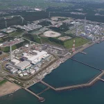 Kashiwazaki-Kariwa nuclear power plant exterior in Niigata, Japan