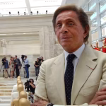 Italian fashion designer Valentino Garavani at a public appearance