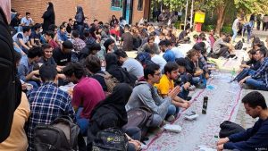 Iran student protests after crackdown at Tehran university students rallying