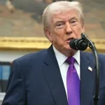 Donald Trump speaks aboard Air Force One on Iran nuclear talks