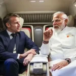 French President Emmanuel Macron and India’s Prime Minister Narendra Modi discuss Rafale fighter jet deal