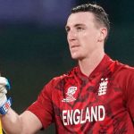 England captain Harry Brook celebrates century as Brook century leads England into T20 World Cup semis