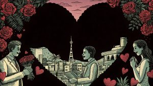 Couples and friends celebrating Valentine’s Day on February 14