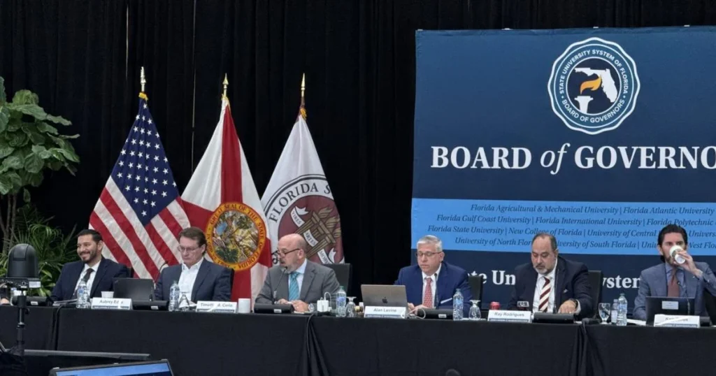 Florida universities halt H-1B visa hiring at universities announcement board meeting