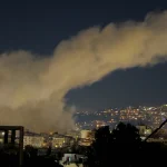 Israel strikes Lebanon after Hezbollah attack smoke rising in Beirut southern suburbs