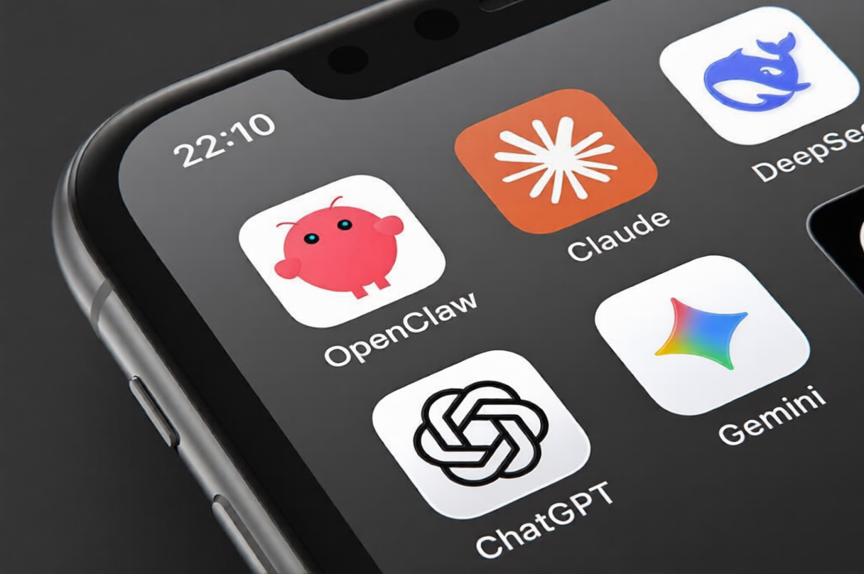 Various artificial intelligence applications including ChatGPT Gemini Grok Claude DeepSeek on mobile and computer platforms