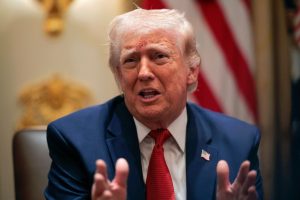 Donald Trump addresses Iran energy infrastructure threats with regional map backdrop