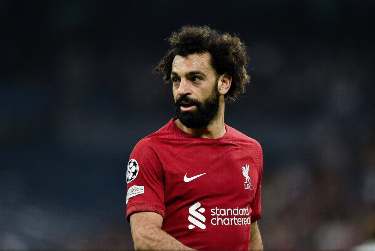 Mohamed Salah in Liverpool kit with transfer speculation around MLS
