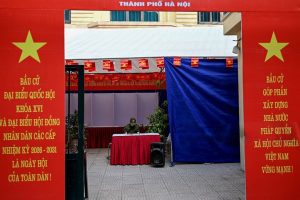 Vietnam 2026 election voters casting ballots in National Assembly polls