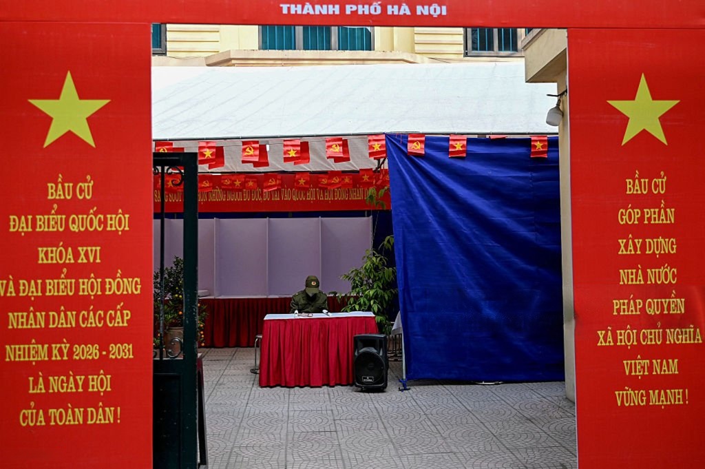 Vietnam 2026 election voters casting ballots in National Assembly polls