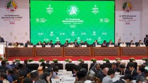 WTO meeting discussion between US and India delegates on e-commerce rules