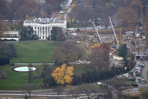 White House East Wing construction Trump ballroom project Washington DC