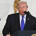 Trump Iran war exit statement — talking to press on conflict resolution