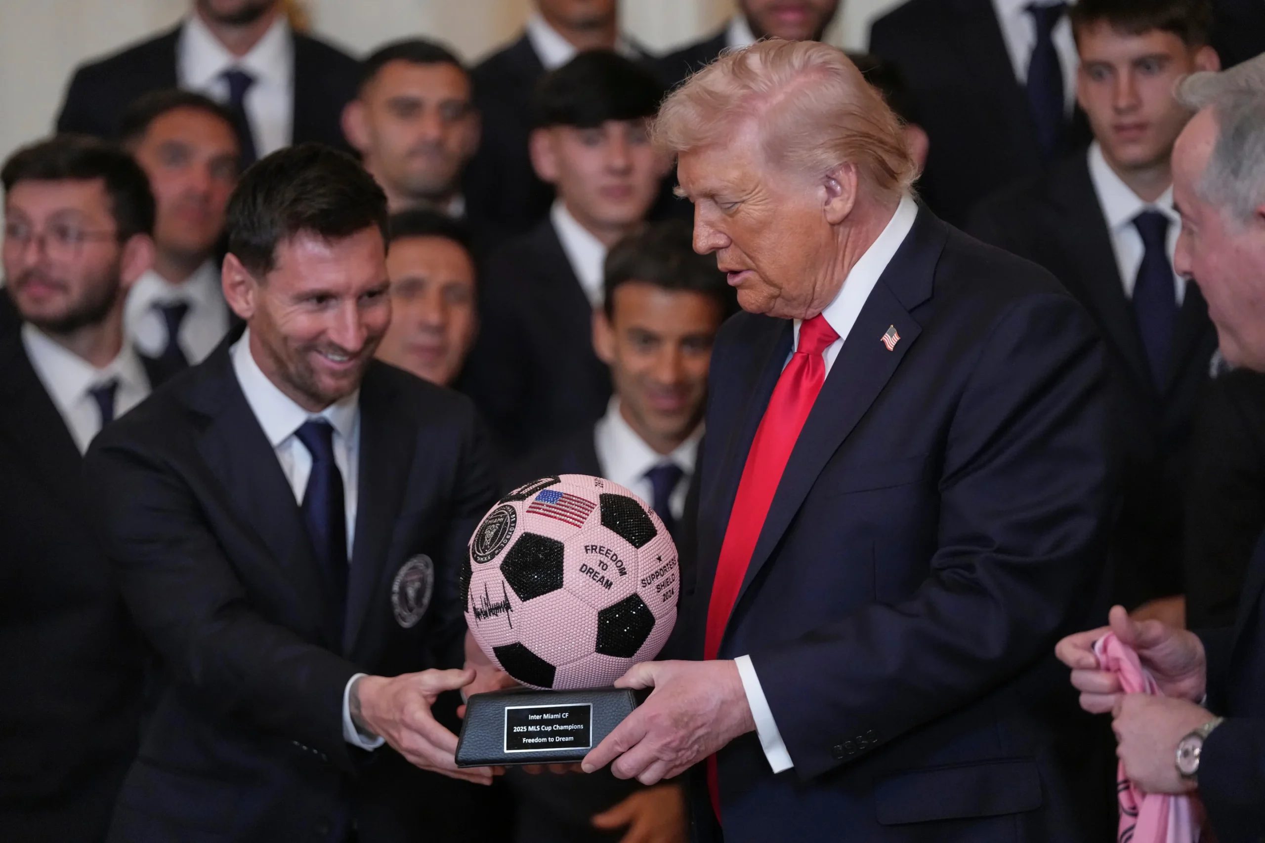 Messi Trump White House controversy during Inter Miami ceremony