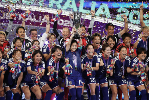 Japan hold AFC Women’s Asian Cup 2026 trophy after beating Australia