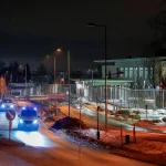 US Embassy Oslo explosion investigation police outside embassy compound