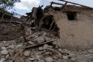 Afghanistan earthquake destroyed village houses rescue operation