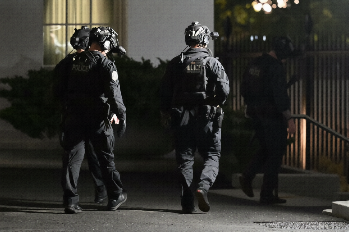 Trump safe White House shooting Secret Service outside West Wing security response