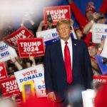Donald Trump arrives at ‘Get Out the Vote’ rally in Greensboro, March 2024