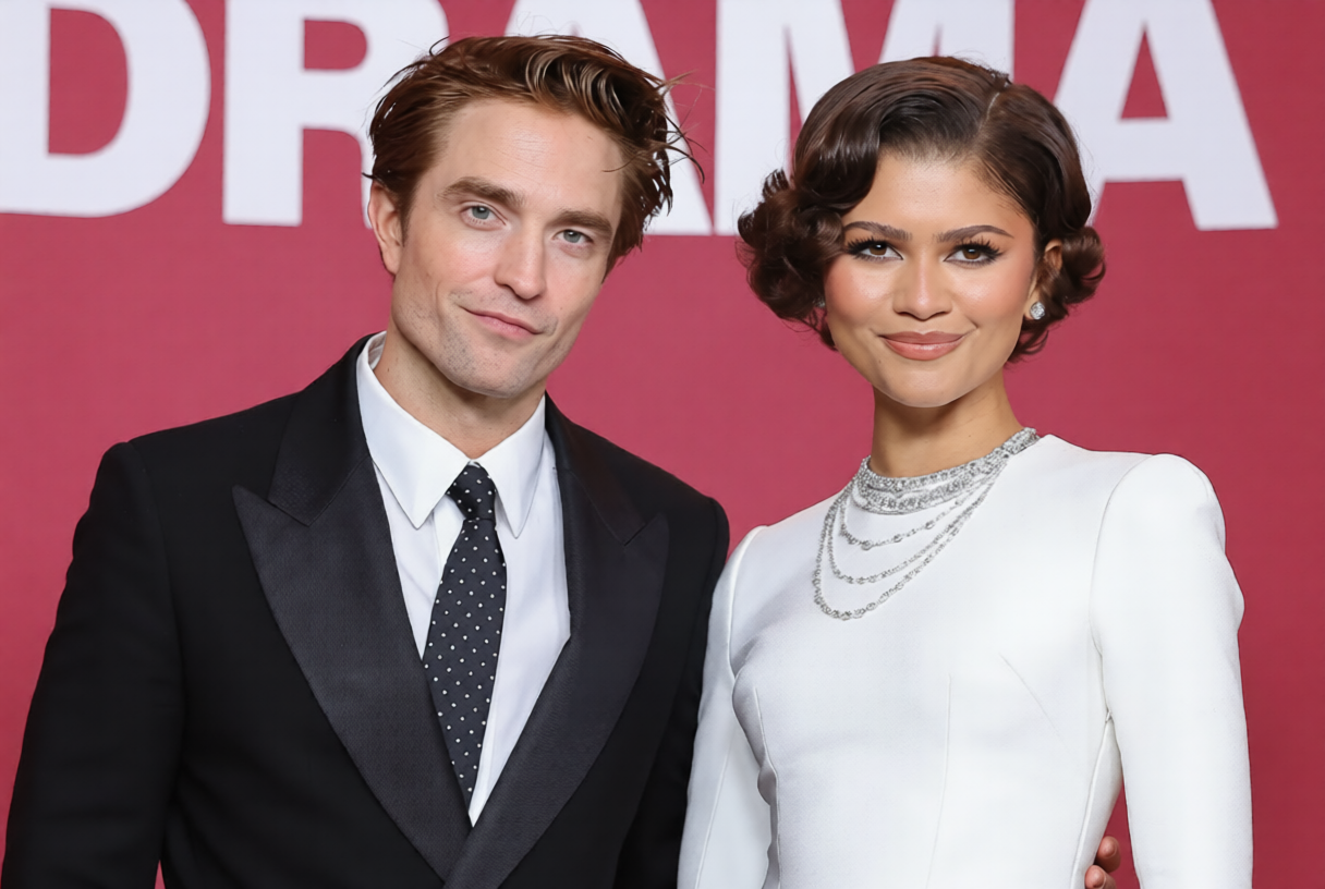 Zendaya and Robert Pattinson at The Drama premiere Paris March 2026